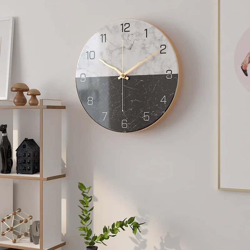 

Nordic Modern Glass Wall Clock Kitchen Creative Wall Watches Home Decor Living Room Silent Clocks Orologio Da Parete Gift