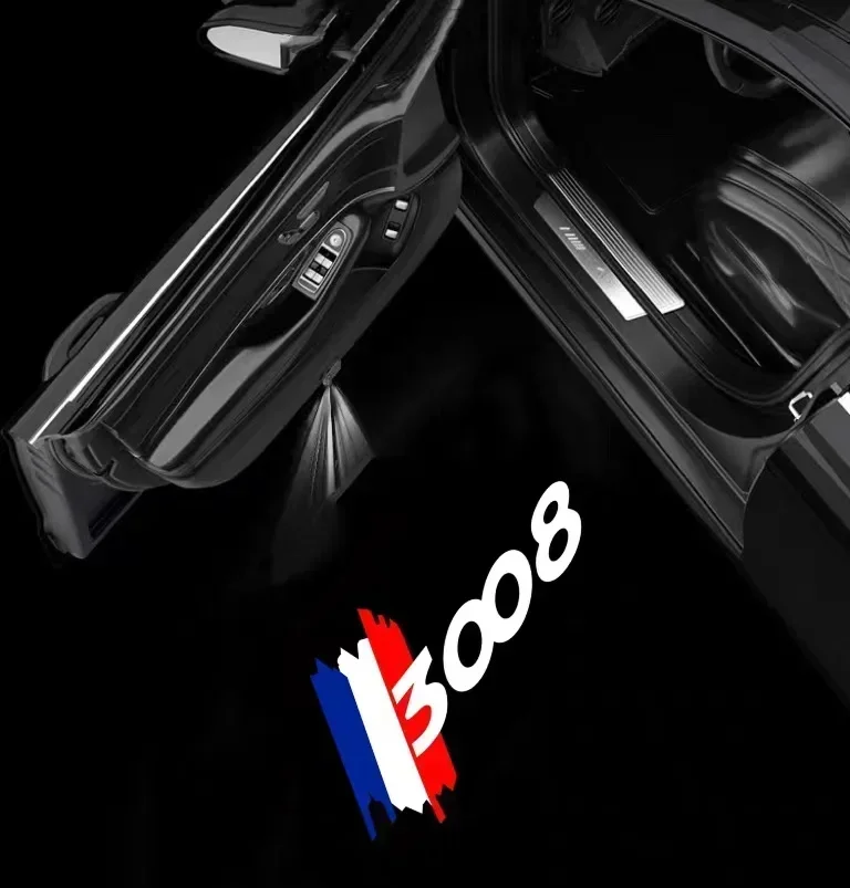 

Для Peugeot 308 3008 408 4008 508 5008 RCZ светодиодные дверные фонари с логотипом Ghost Shadow Lamp HD Лазерная лампа приветствия Автомобильные товары Украшение