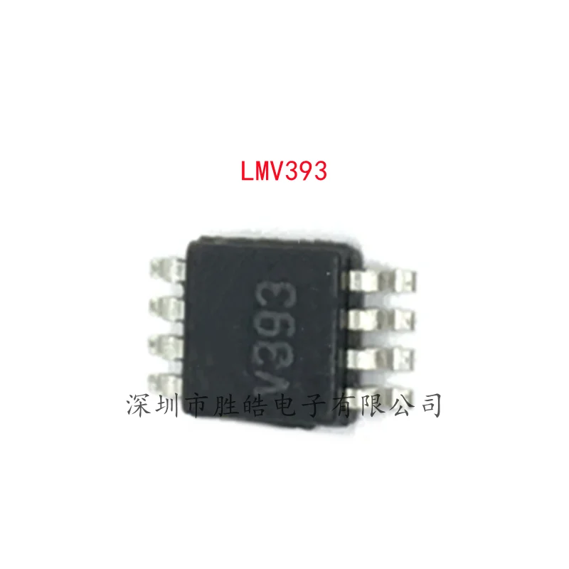 (10PCS)  NEW  LMV393  LMV393MM  LMV393MMX  MSOP-8   LMV393  Integrated Circuit