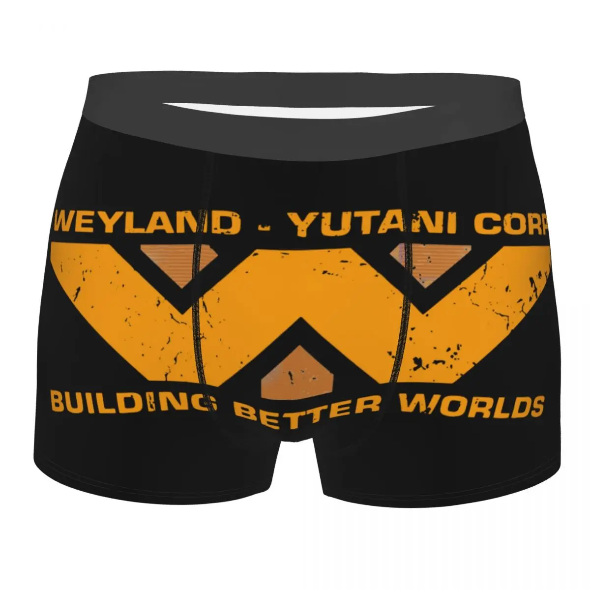 

Funny Boxer Shorts Panties Men Alien Building Better Worlds Weyland Corp Underwear Scifi Breathable Underpants for Male S-XXL