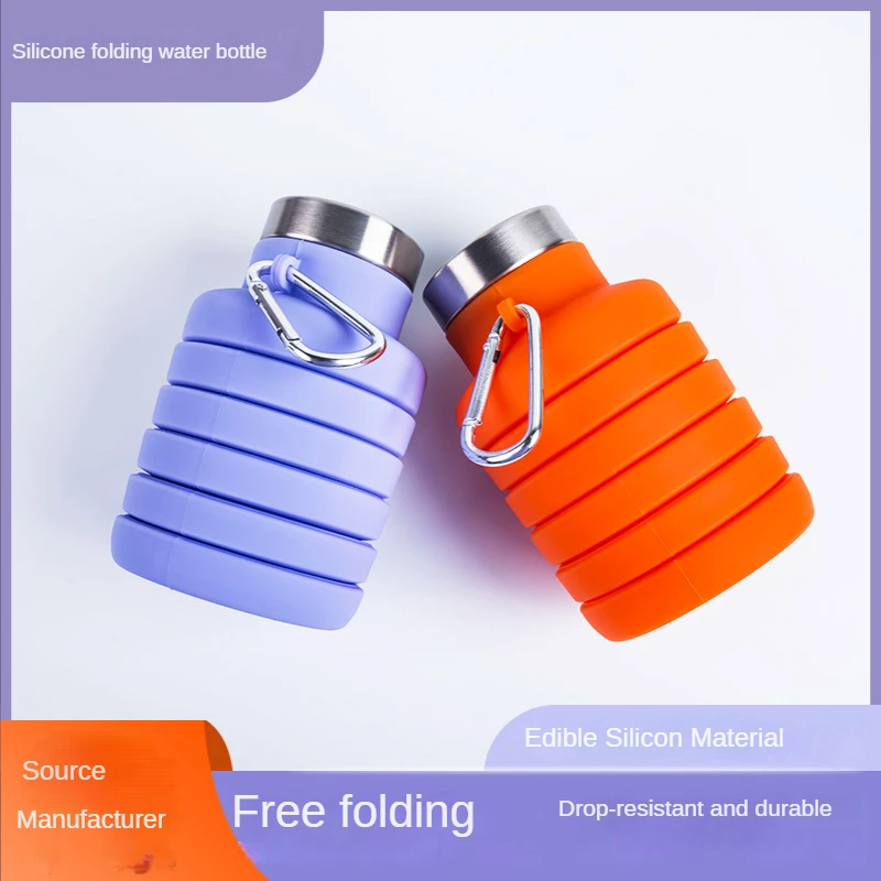 

Folding water bottle Running fitness portable water bottle Outdoor sports water cup Travel cup Children's water cup Baby bottle