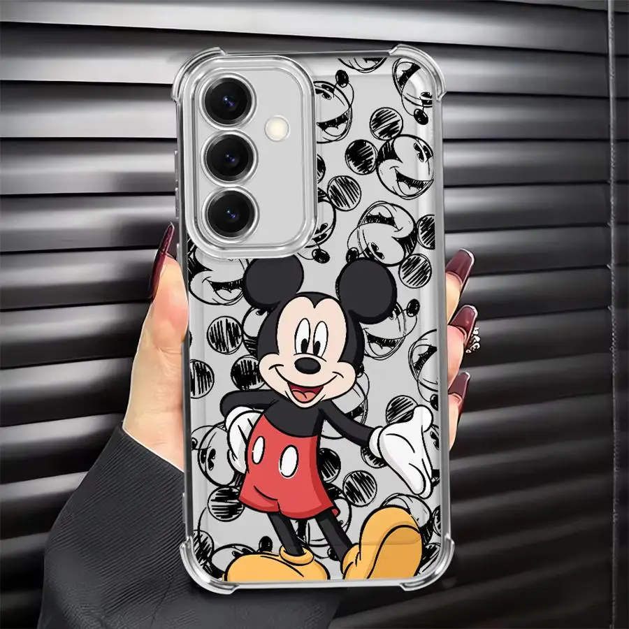 Фото Чехол для телефона Samsung Galaxy A24 A52 A17 A33 A25 A13 A35 A36 A21s A16 A26 A15 с рисунком Дисней Микки и Минни №5