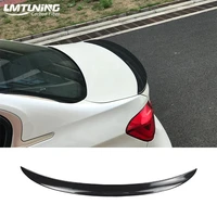 lmtuning trunk spoiler suitable for bmw f30 330i 335i 2013 2018 carbon fiber rear spoiler wing lip pm style forged pattern
