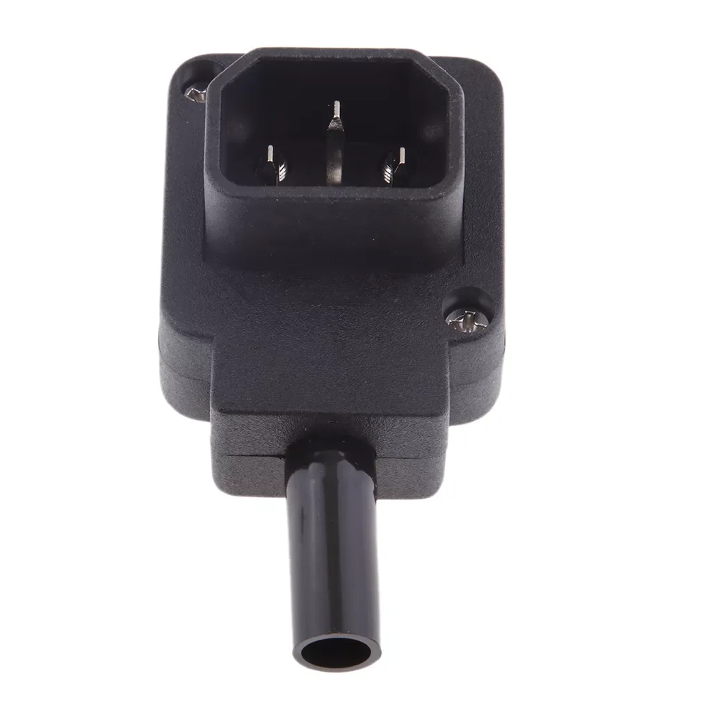

IEC Male C14 Right Angled 10A Connector Adapter Kettle Socket 90 Degree Plug