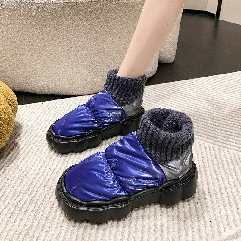 

Зимняя обувь для женщин 2022 сохраняющие тепло меховые женские зимние сапоги модные уличные высокие каблуки легкие женские ботильоны Botas Femininas