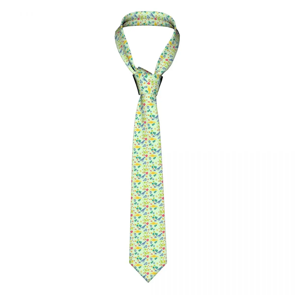

Забавный галстук динозавра аксессуары с абстрактным принтом животных мужские галстуки на шею винтажная рубашка 8 см галстук-шарф для вечер...