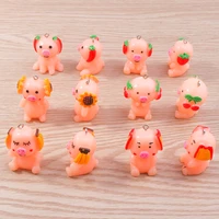 5pcs 27x35mm cartoon 3d resin animal charms for jewelry making fruits vegetable pigs charms pendants for diy necklaces earrings