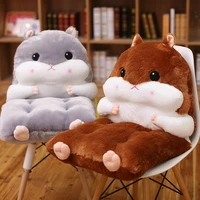 lovely cartoon hamster pillow connection seat cushion for home decorative office pillows thicken student chair cushions