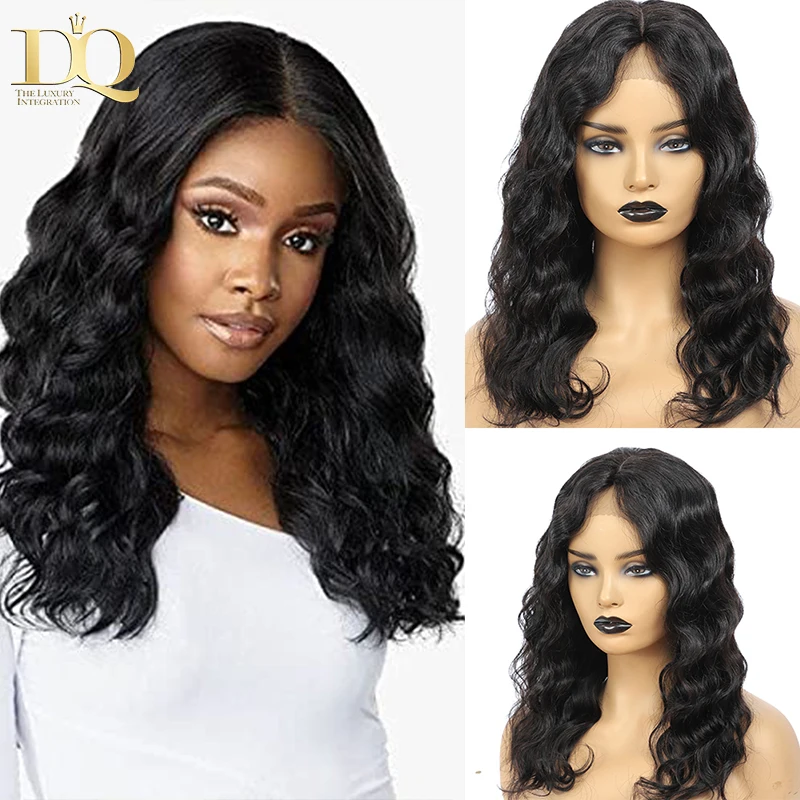 

Real Human Hair Body Wave Wig 13*1 Lace Front Wigs Brazilian Remy Hair 150% Density with Baby Hair Pre Plucked Natural Color