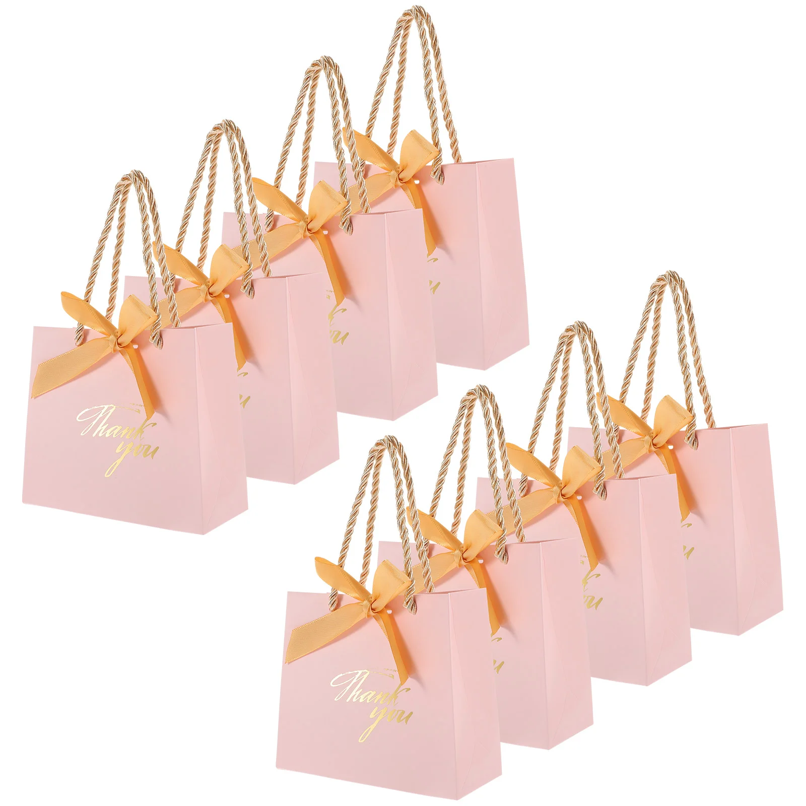 

12 Pcs Wedding Packing Bags Favor Tote Pouch The Gift Medium Candy Present Storage Paper Treats Handles Bridesmaid