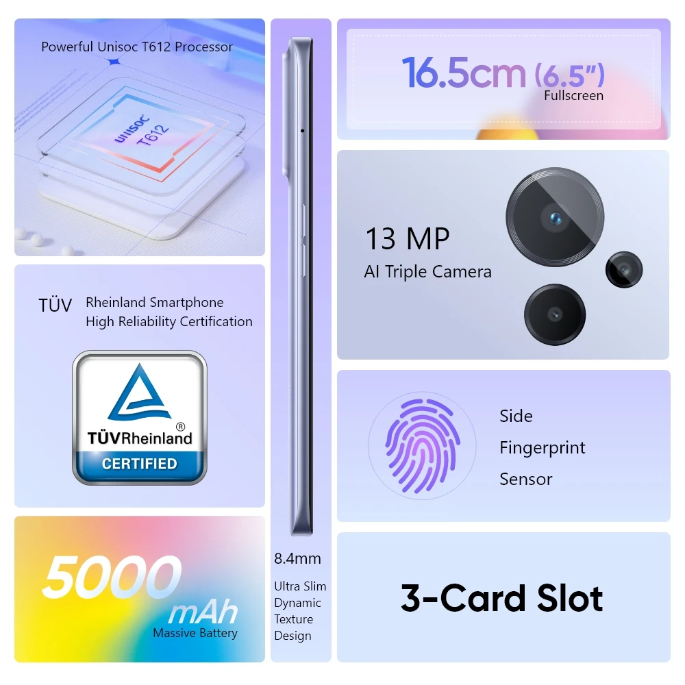 Kup [New Arrival] Realme C31 Telefon Komórkowy Nagrywanie Rozmów NFC Octa-core Procesor 6.5 ''wyświetlacz 5000mAh Bateria 13MP AI Potrójny Aparat