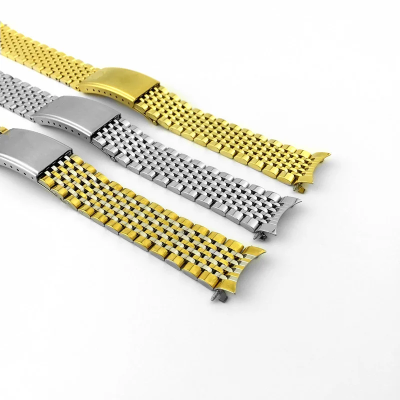 18mm 19mm 20mm Metal Strap For OMEGA Seamaster Nine Beads Watchband Stainless Steel Bracelet Durable Wristband Watch Accessories