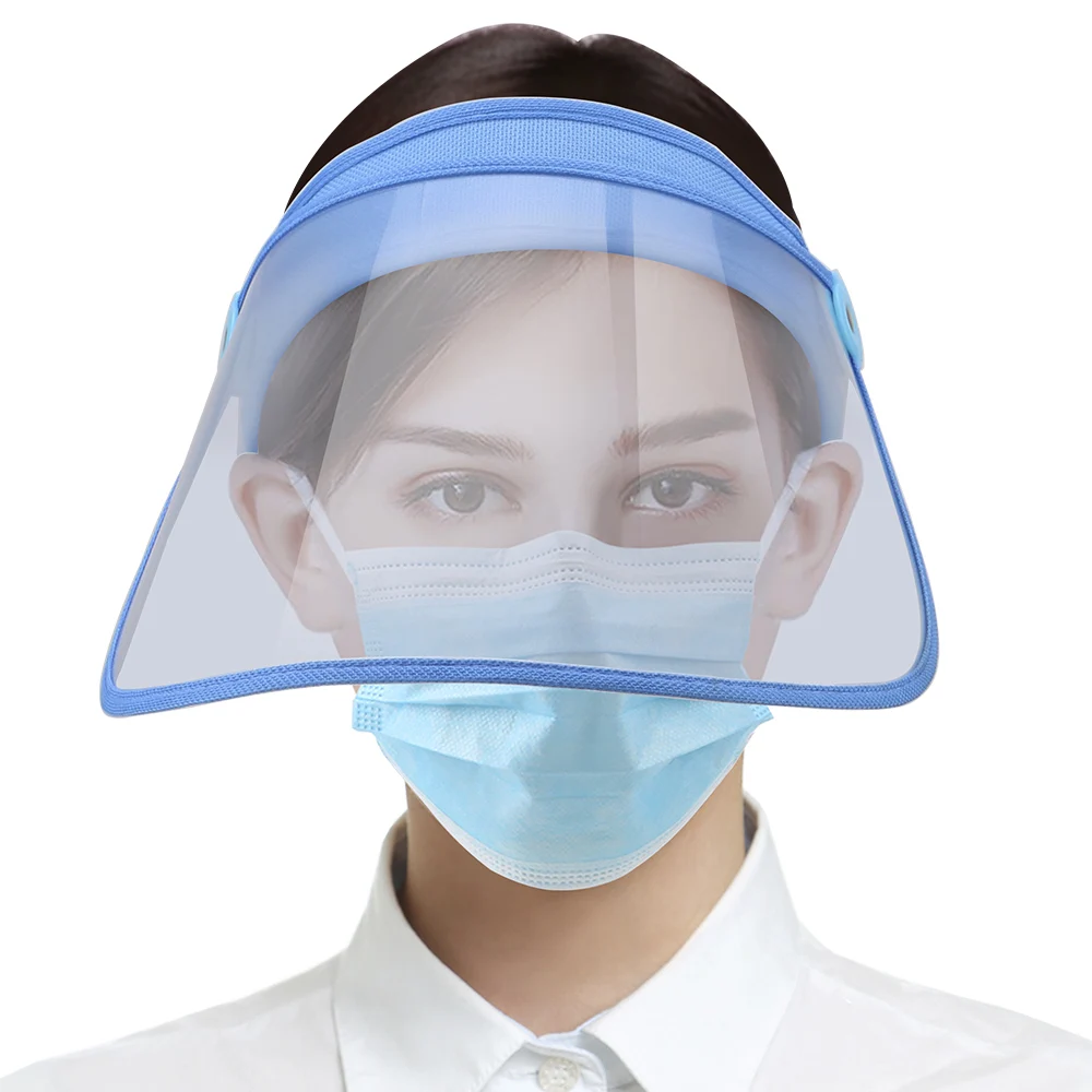 

Eye Protection Transparent Protective Visor Shield Anti Droplet Dust-proof Full Face Cover Mouth Mask Safety Face Shield