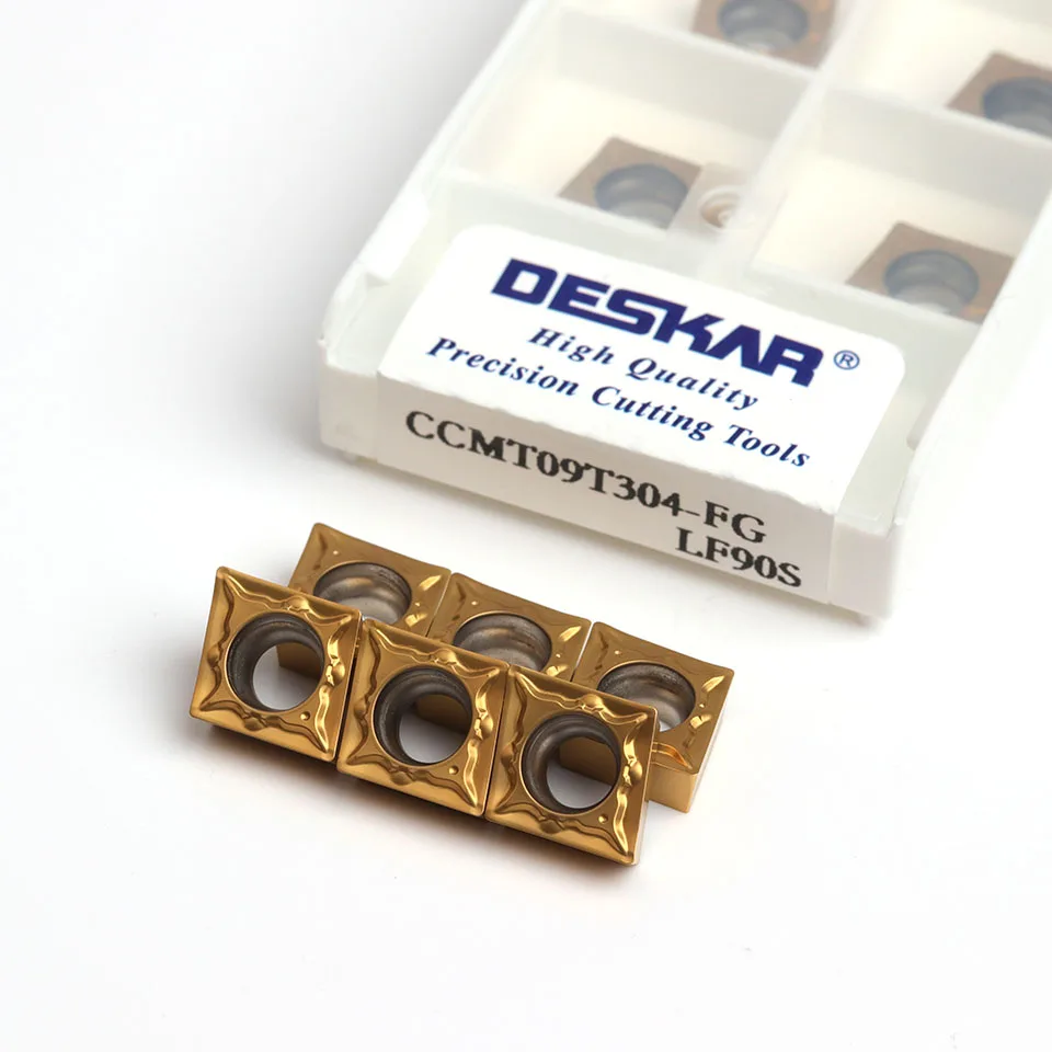 

DESKAR CCMT09T304-FG LF90S metal ceramic turning tool 100% original CNC turning tool steel parts processing high quality