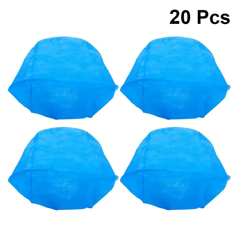 

20pcs Disposable Doctors s Hat Non-woven Work Dustproof Workshop (Blue)