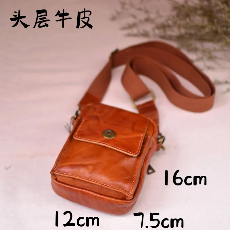 AETOO Новая многофункциональная японская винтажная сумка из воловьей кожи кожаная