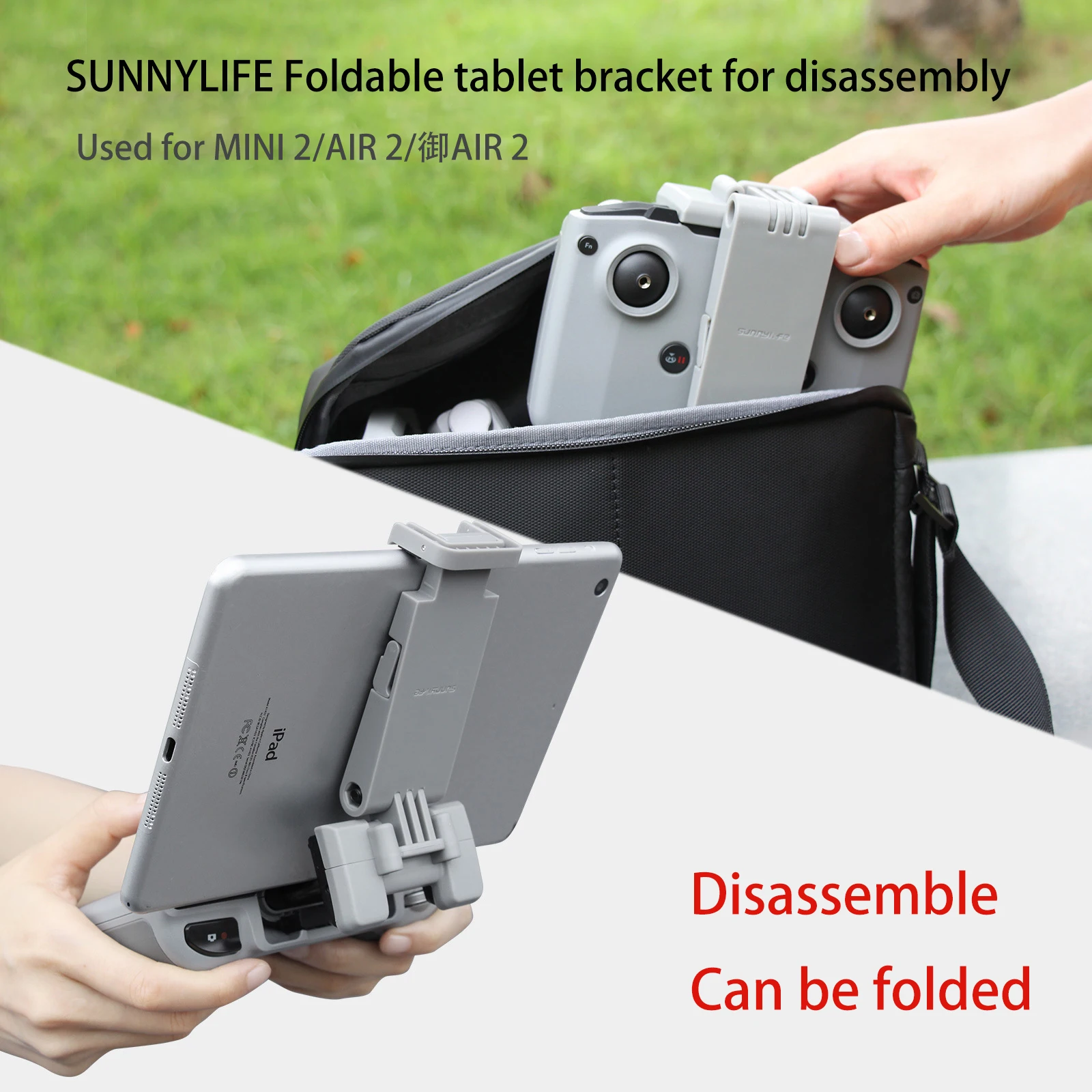 

Sunnylife for DJI Mavic 3/Air2/2s/mini 2/3pro Remote Control Free Folding Tablet Holder