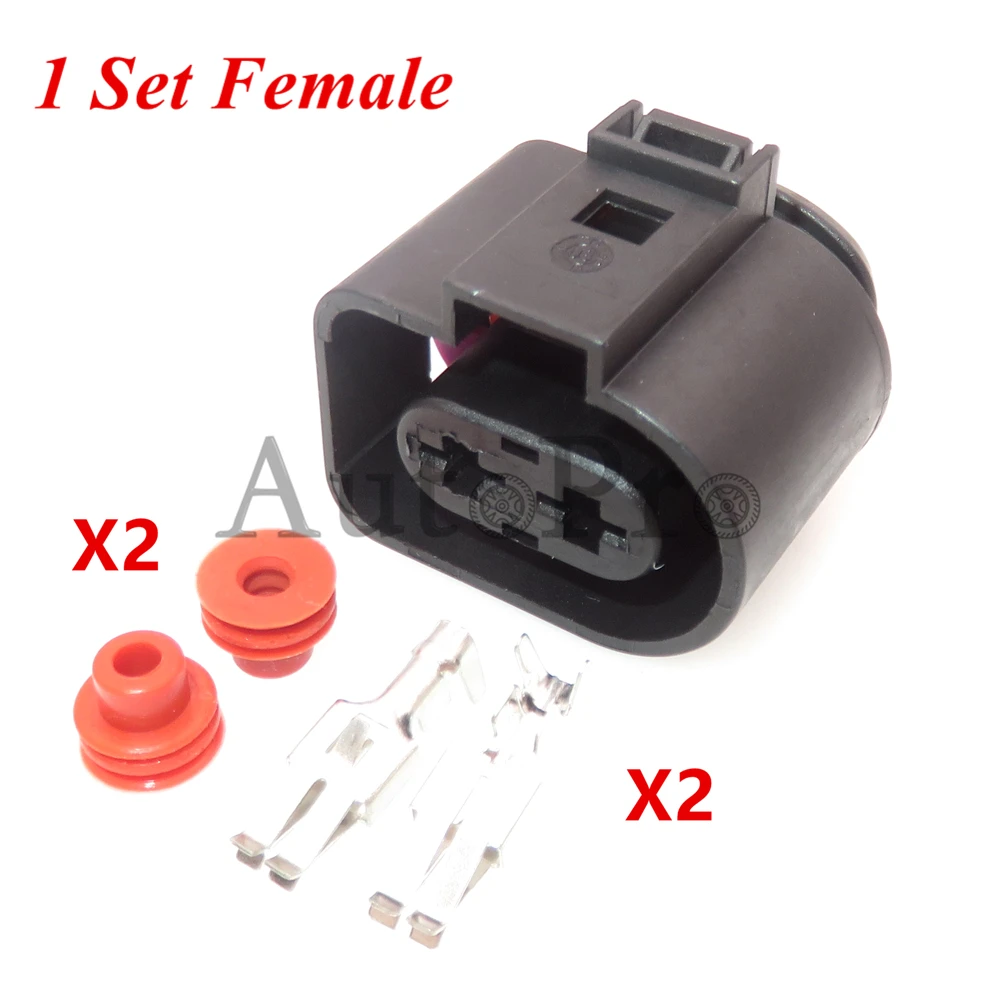 

Разъем для вентилятора, 1J0973852, 1J0973752, штекер-гнездо, для автомобиля, 1 комплект