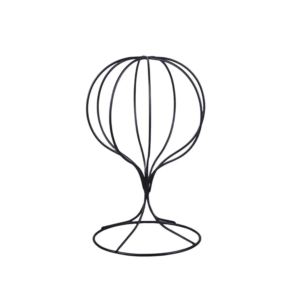 

Hat Display Stand Metal Wig Storage Rack Cap Holder Solid Color Showcase Closet Wardrobe Cloakroom Shop Mall Reusable