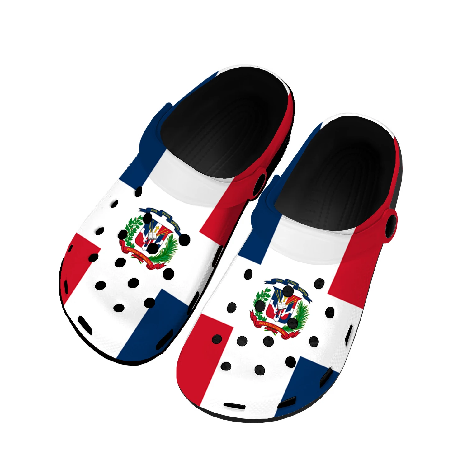 

Dominican Republic Flag Home Clogs Custom Water Shoes Mens Womens Teenager Shoe Garden Clog Breathable Beach Hole Slippers