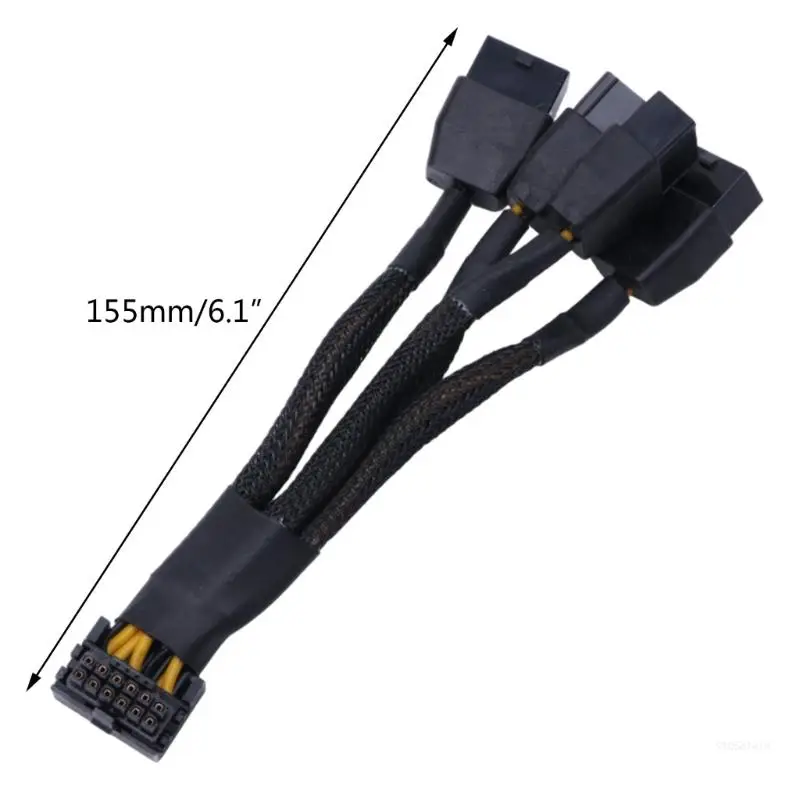 Новые разъемы 18AWG 4x 8pin PCI-e на 16pin (12+4) PCIE 5.0 12VHPWR расширение 16P Прямая поставка