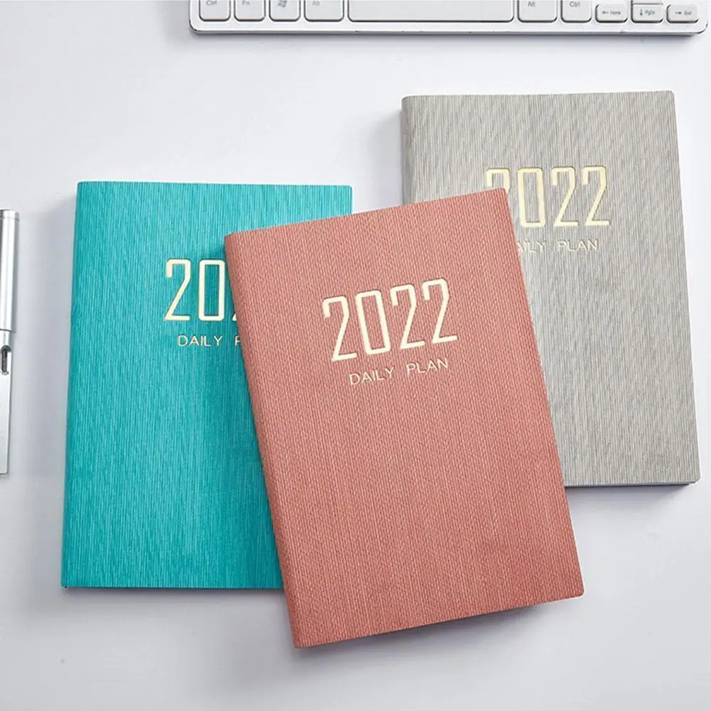 

2022 Planner English Version Agenda Notebook Goals Stationery Notebook Diary School Office Supplies Schedules Habit E3l3