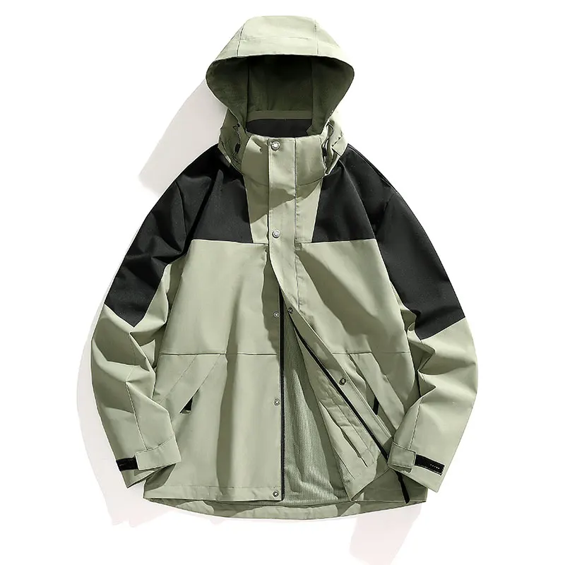 

MrGB Hoodies Jacket Soft Fabric Outdoorjackets Travel Zipper Men/women Windproof Waterproof Breathable Large Size Hooded Coat