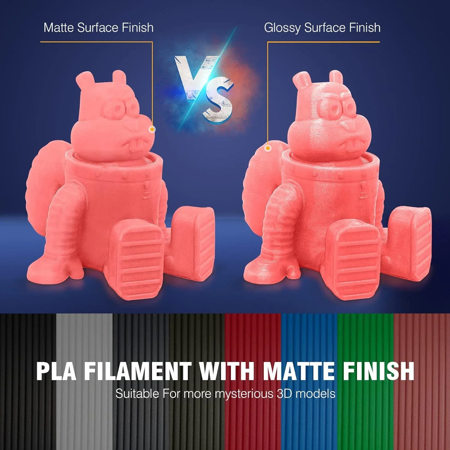Фото JAYO 5 рулонов филамента PLA/PETG/PLA+/PLA Meta/PLA Matte для 3D-принтеров, 1,75 мм, материалы для 3D-печати, совместимые с 99% FDM 3D-принтеров и 3D-ручек №4