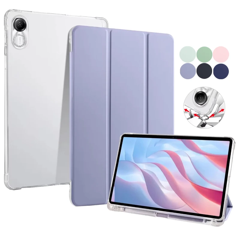 Чехол для Honor Pad X8 Lite 10 дюймов флип-подставка Мягкая силиконовая задняя Магнитная