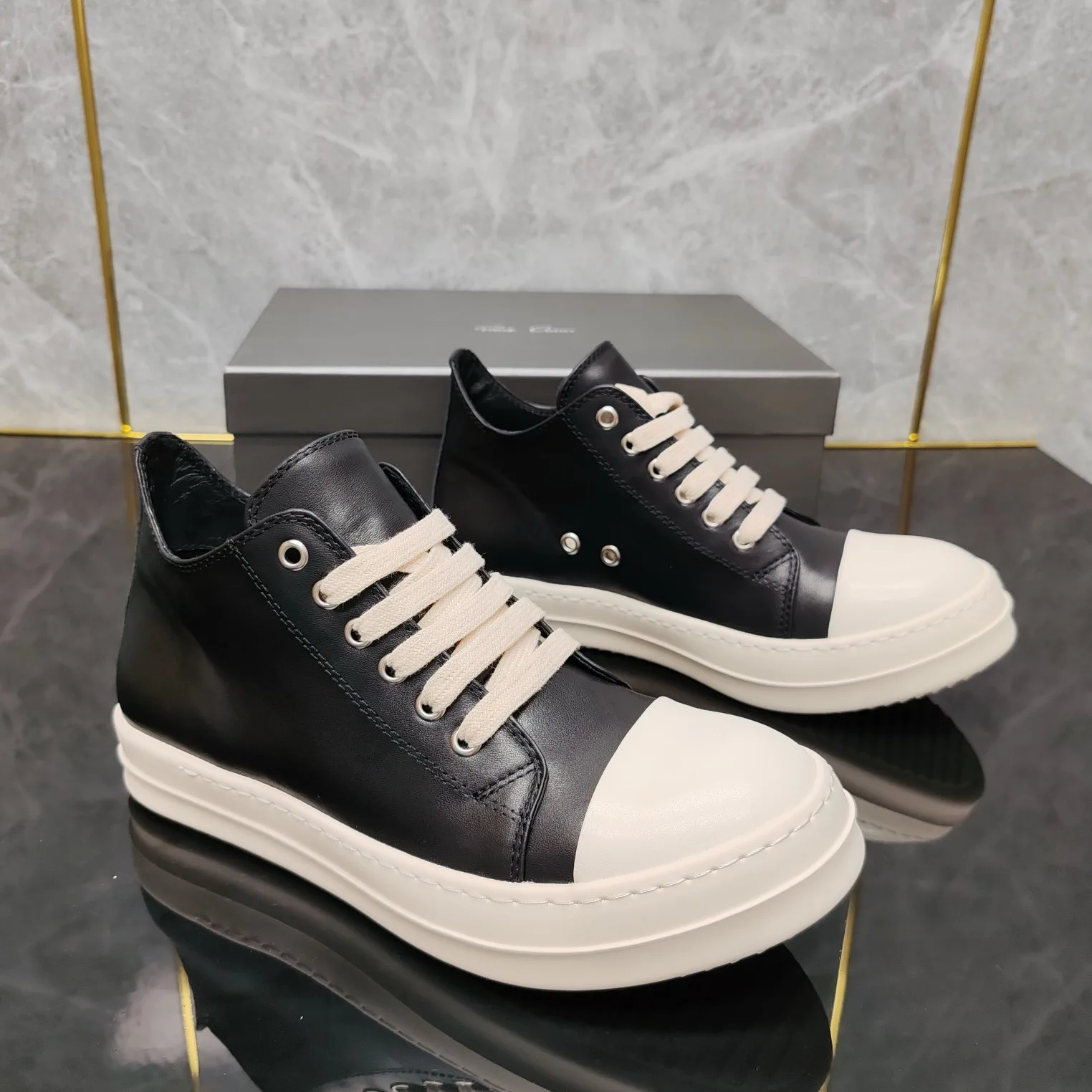 Обувь Rick повседневная обувь в стиле Харадзюку туфли с низким берцем из воловьей