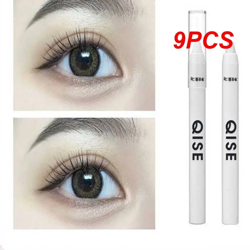 

9PCS Matte White Lying Silkworm Highlighter Pen Pearlescent Eyeshadow Stick Brightening Pearl Eyeliner Waterproof Glitter Eye