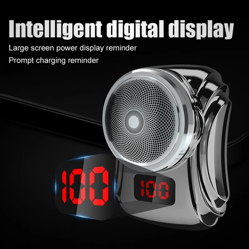 

Electric Shaver USB Rechargeable Digital Display Shaver Mini Portable Multifunctional Travel Men's Razors Waterproof