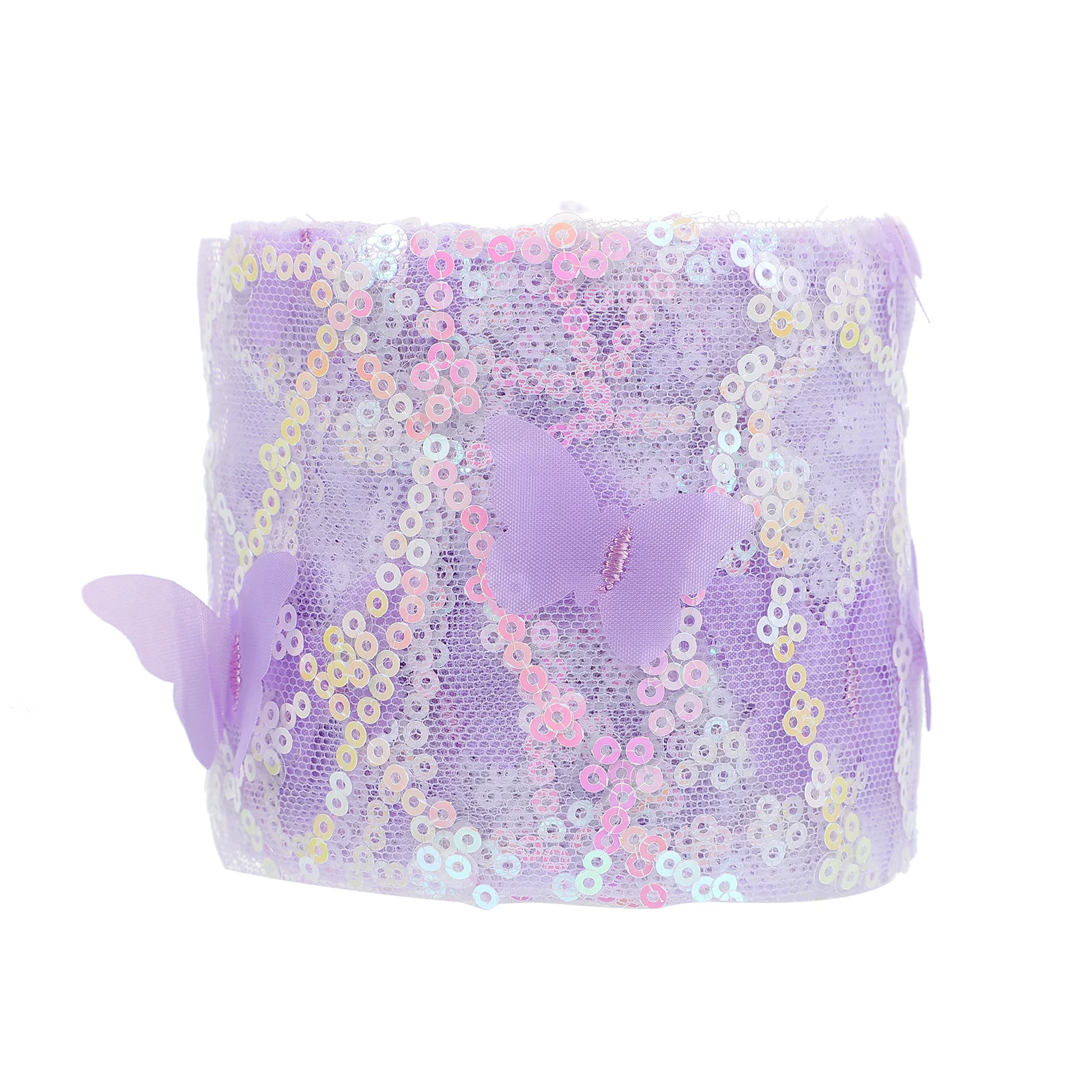 

Тюлевая лента с блестками, аксессуары для волос с цветочным принтом для невесты, кружевная отделка из полиэстера, швейное ремесло