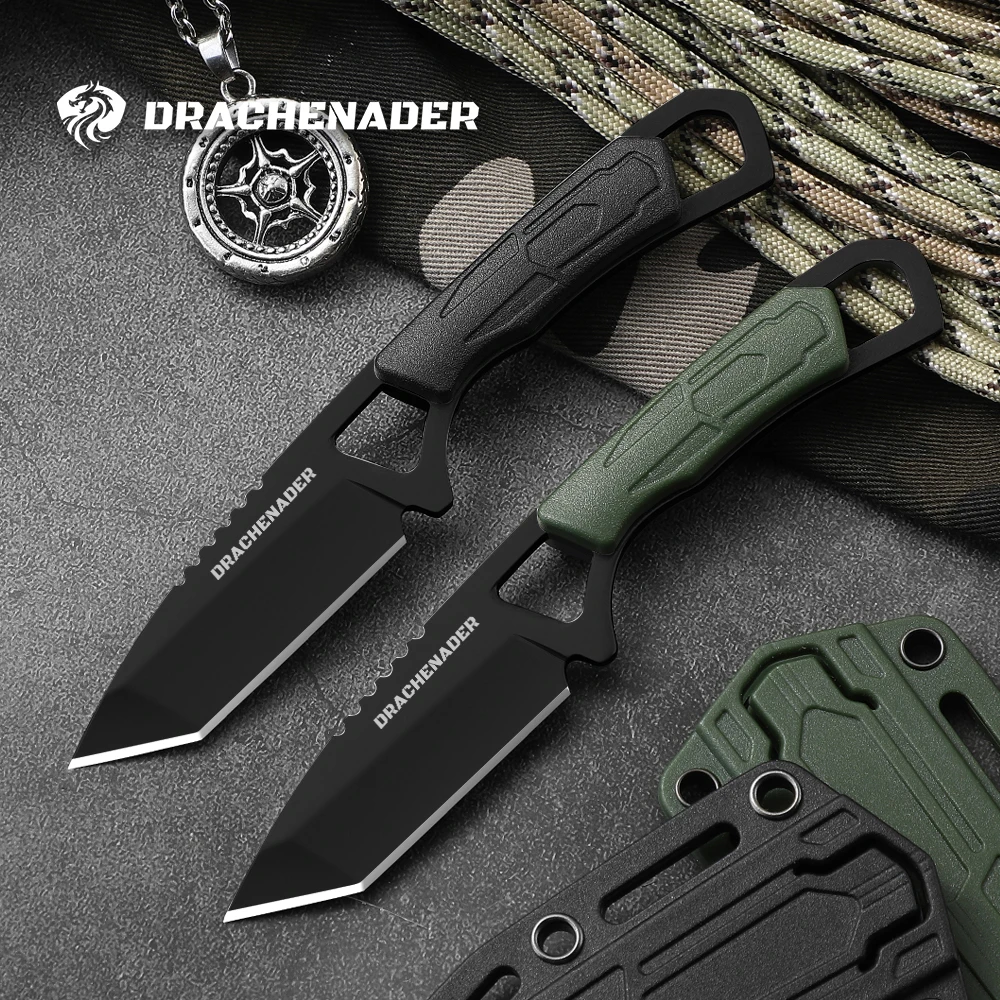 Маленький нож на шею для активного отдыха тактический охотничий с фиксированным