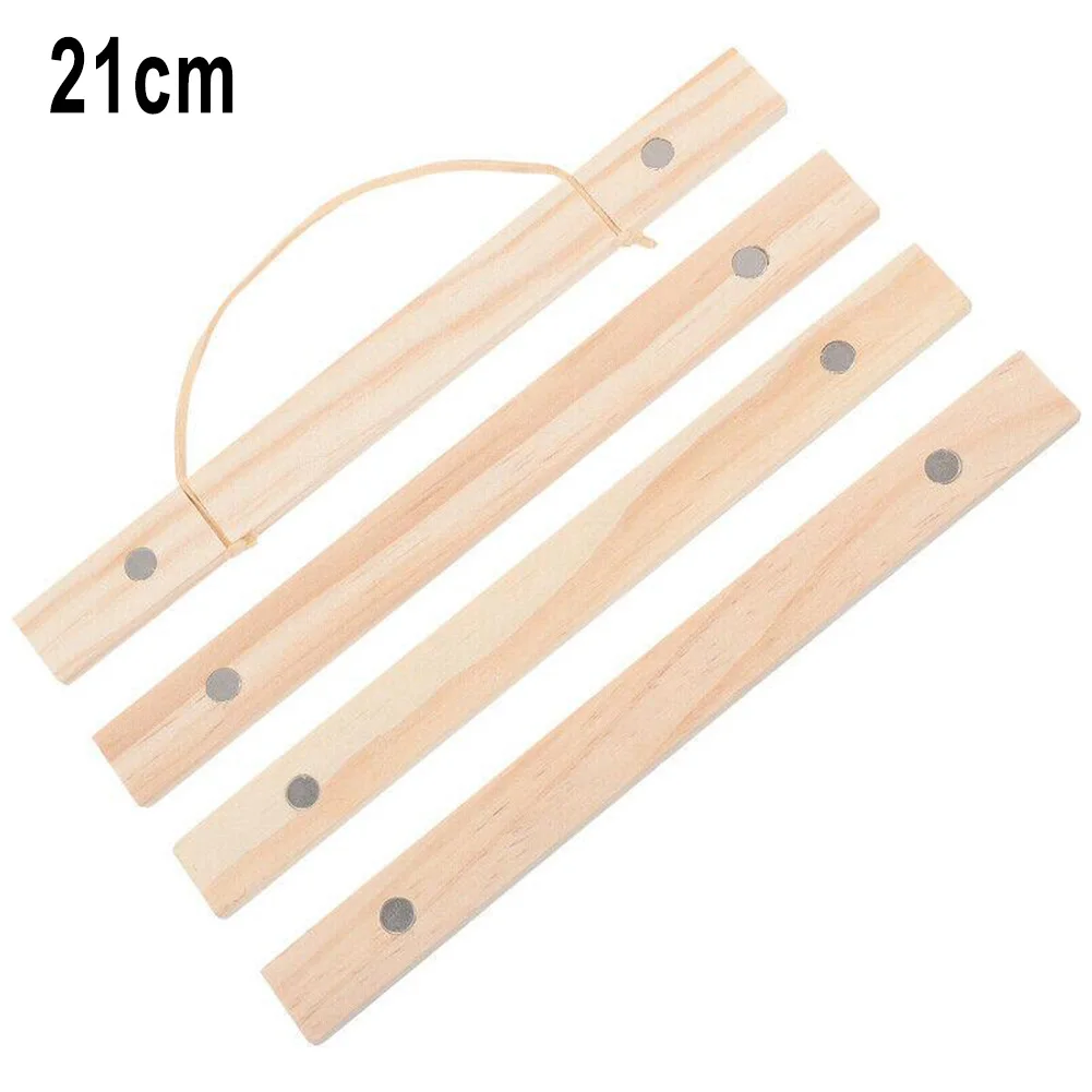 

Magnetic Poster Hanger Frame Pine Wood Photo Picture Frame 21cm-51cm Natural Painting Canvas Wall Art Hanger Frame
