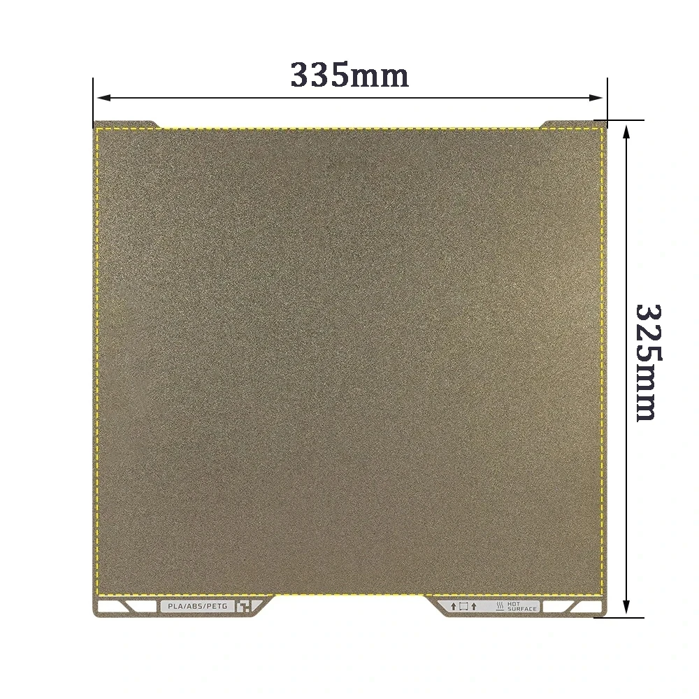 Фото Для Bambu Lab A2L H2C: Пластина для 3D-печати 335x325 мм, устойчивая к высоким температурам, простая установка, долговечная, износостойкая (PEI, PET, PEO) №4