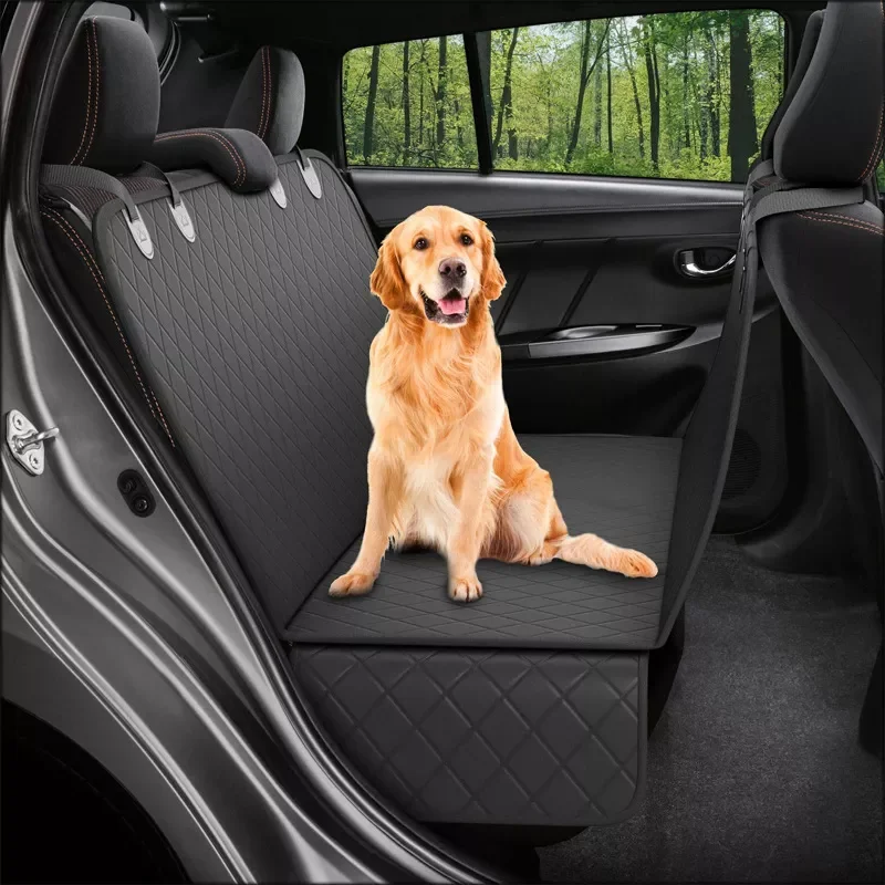 

NEW2023 Pet Dog Car Seat Cover Back Seat Mat Cushion Waterproof Carrier Hammock Protector With Nonslip Backing Zipper Pocket