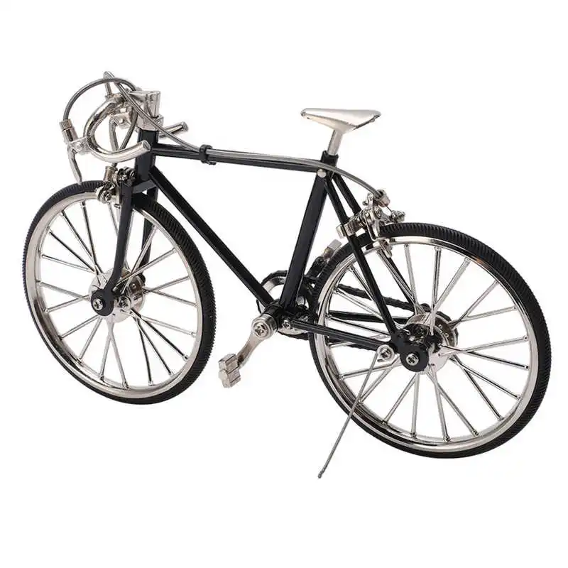 

Модель велосипеда, яркий дизайн, сделай сам, декоративная, 12x19,5 см/4,7x7,7 дюйма, миниатюрные игрушки из сплава, модель велосипеда, колода, игруш...