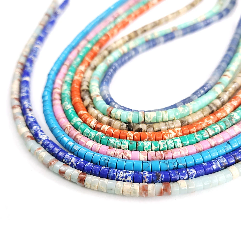 

Natural Stone Beads Wheel Shape Aventurine Imperial Stone Beads for DIY Jewelry Making Bracelets Necklace Earrings Accessories