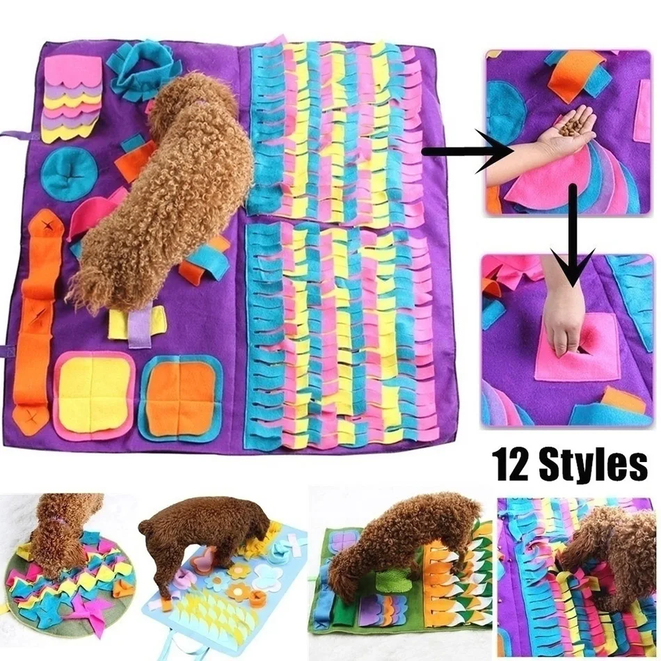

Dog Snuffle Mat Toy Olfactory Train Game Play Sniffing Pet Toy For Small Medium Large Big Dog Blanket Nose Pad Snuffelmat Hond