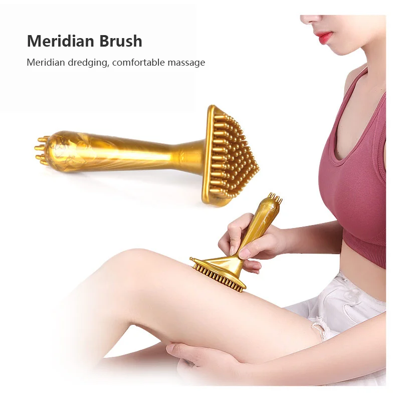 

Massage Meridian Brush Anti-Cellulite Triangle Massage Brush For Body Slimming Spa Bath Exfoliat Cellulite Massage Brush