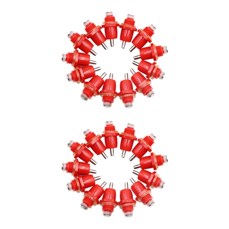 

100Pcs Poultry Chicken Nipple Drinker Spring Type Bird With Automatic Water Dispenser Chicken Mouth Bird Drinking Water