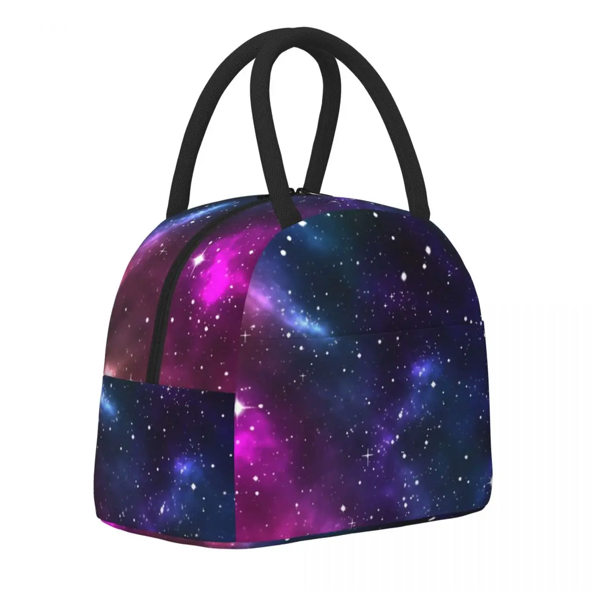 

Женская сумка для ланча с принтом галактики Stardust, эстетичный уличный холодильник для пикника, удобная сумка-тоут из ткани «Оксфорд» для еды