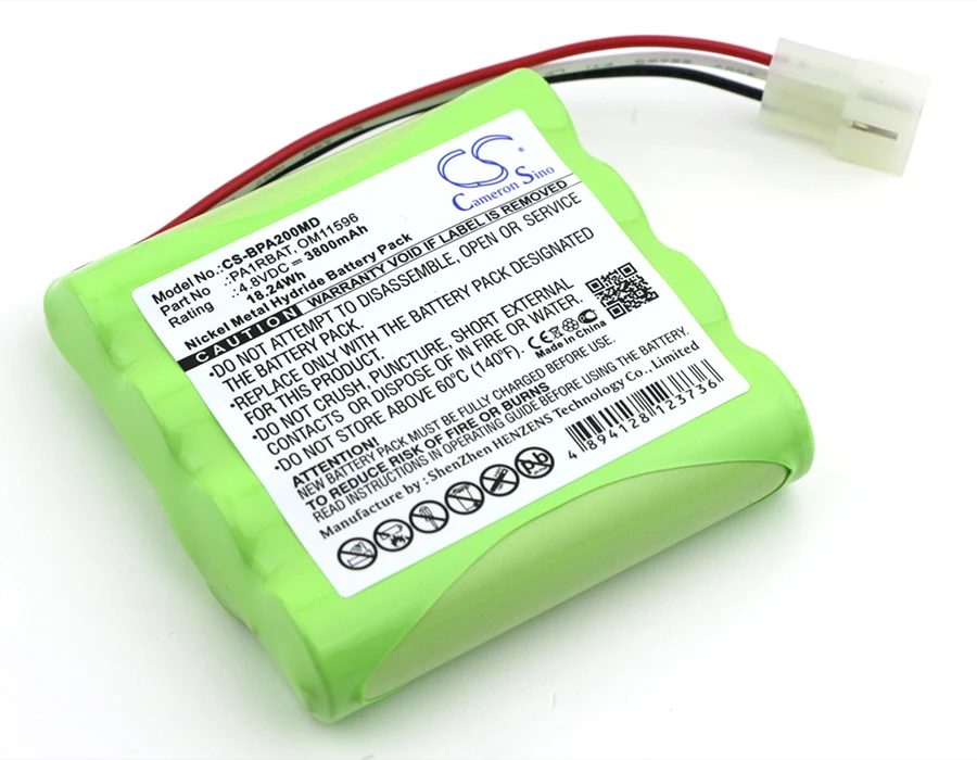 

CS 3800mAh / 18.24Wh battery for Bullard PA20 Air Purifying System OM11596, PA1RBAT
