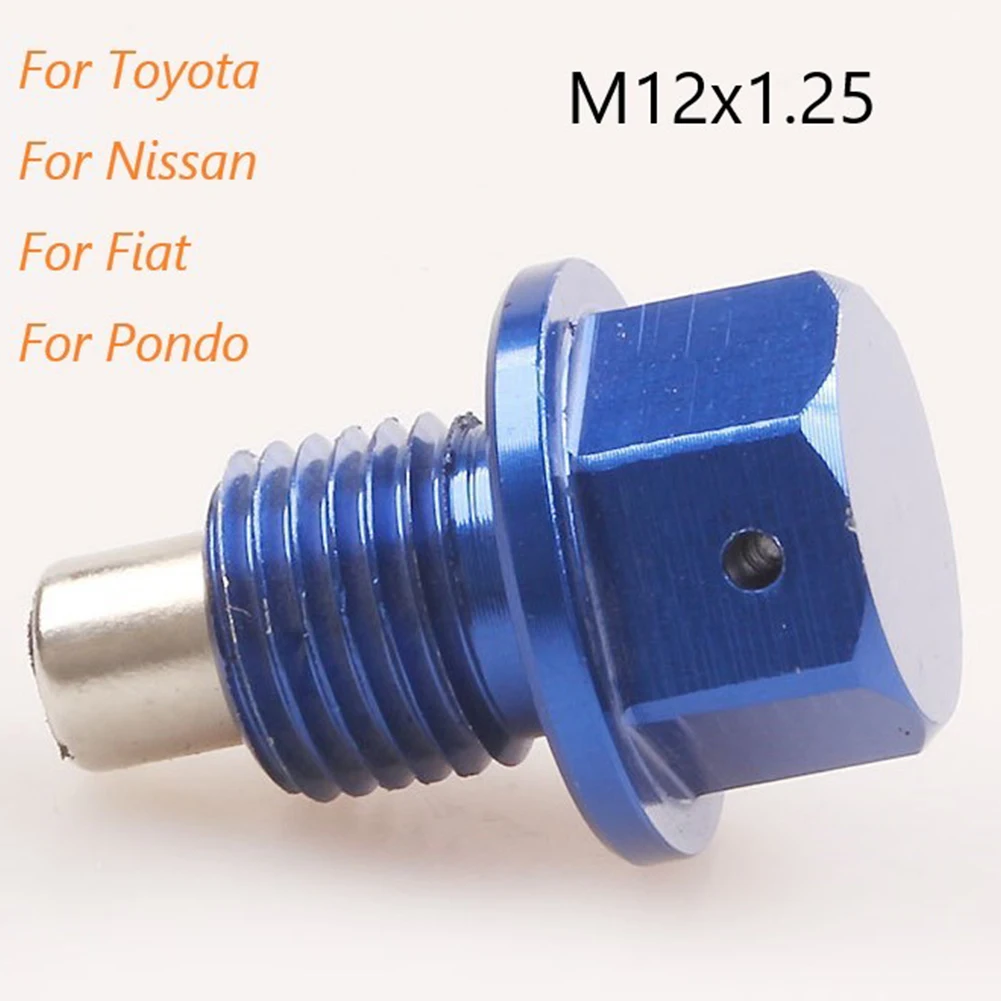 

1 Pcs Car Oil Drain Plug M12*1.25 Oil Pan Drain Plug For Toyota-NissanCar Magnetic Oil Pan Screw