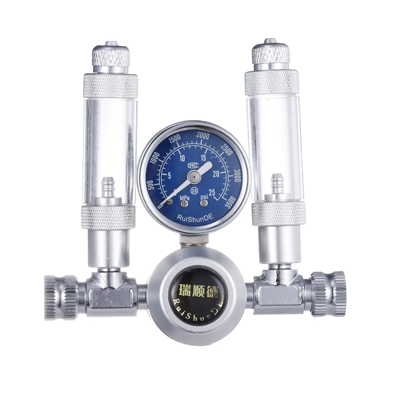 Аквариум CO2 регулятор Соленоидный клапан комплект счетчик пузырей аквариум DIY