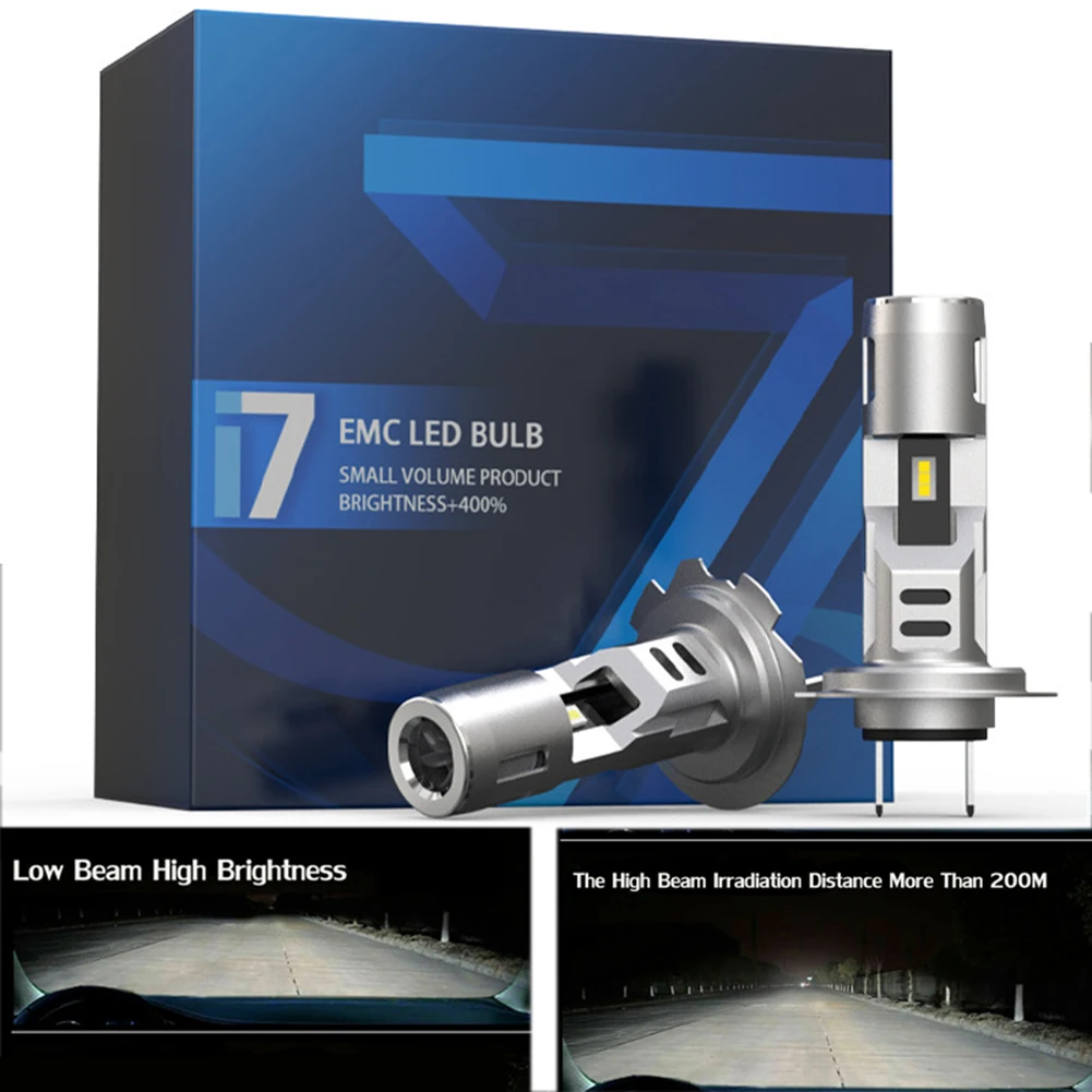 

Car Bulbs 2Pcs/Set 5530 LED Chips 6000K White Aviation Aluminum DC 9-36V LED Headlight Long Lifespan Car Spare Parts