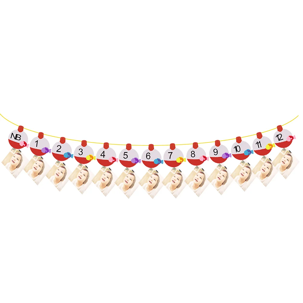 

Banner Birthday Partyflag Hanging Number Children Supplies Decorationkids Newborn Baby Decorative