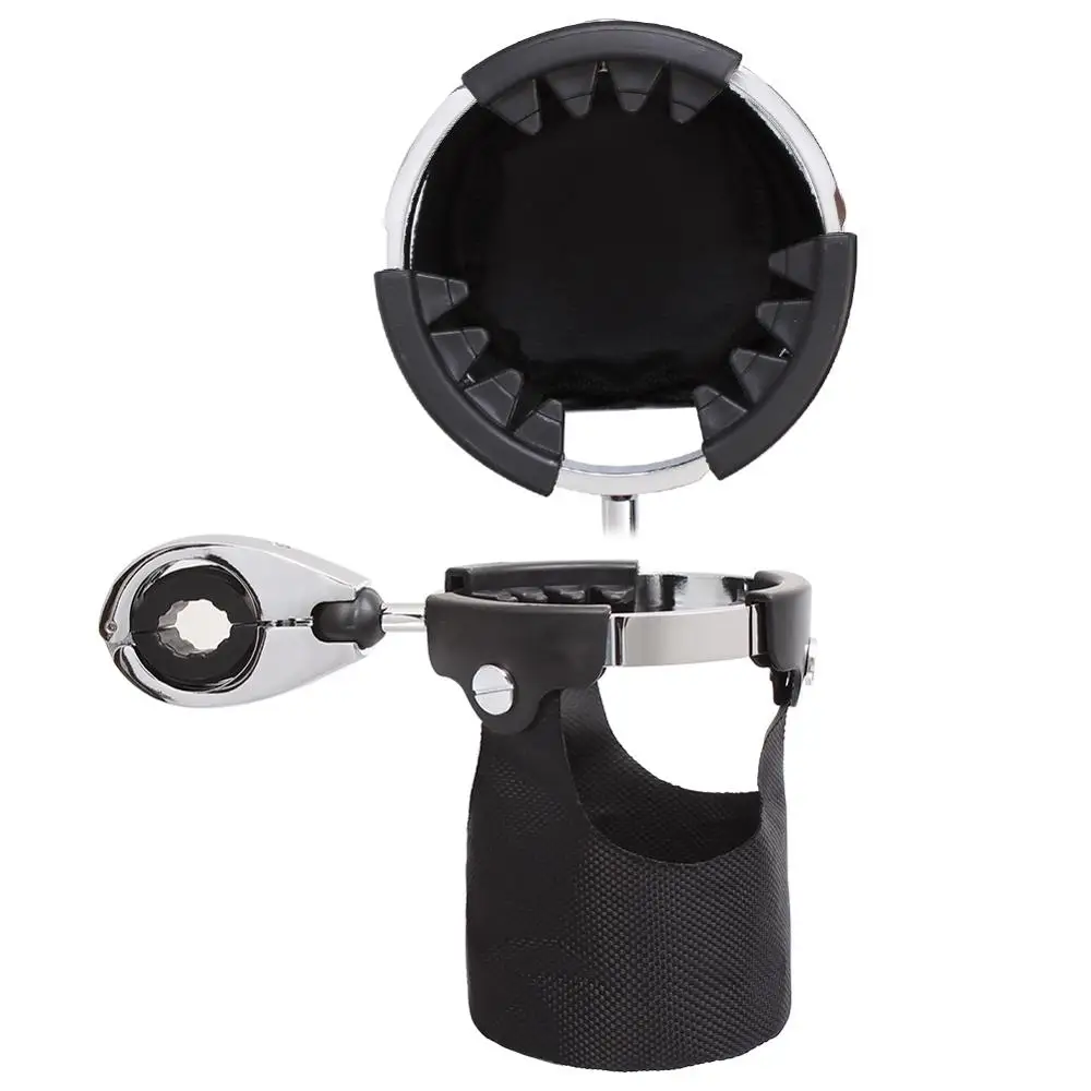 

Motorcycle Cup Holder with 360°swivel ball-mount Large Handlebar Drink Holder for Motorcycle Passenger Handlebar 0.87- 1.25 inch