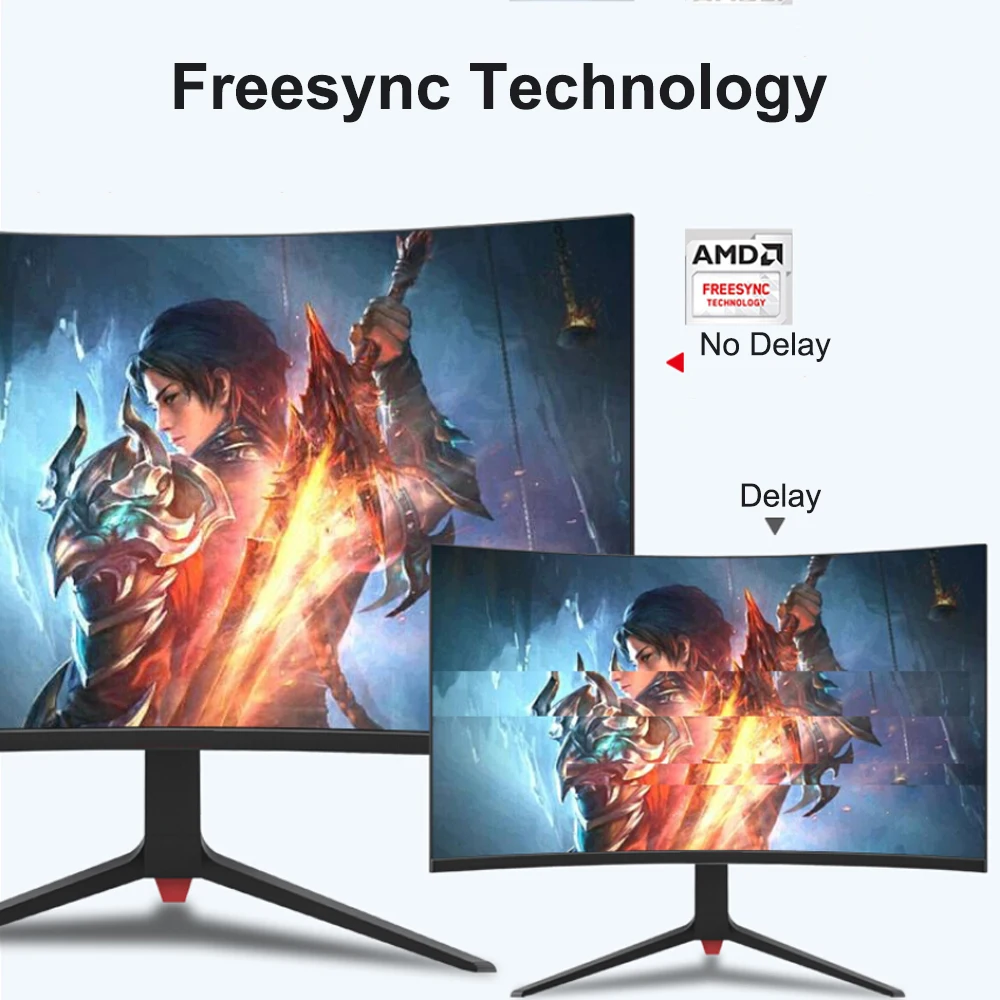 Фото 32-дюймовый изогнутый монитор 2K 1800R 165 Гц игровая поверхность 1ms игровой настольный компьютер экран HD с эффектом освещения 32-дюймовый/2K/165 Гц №4
